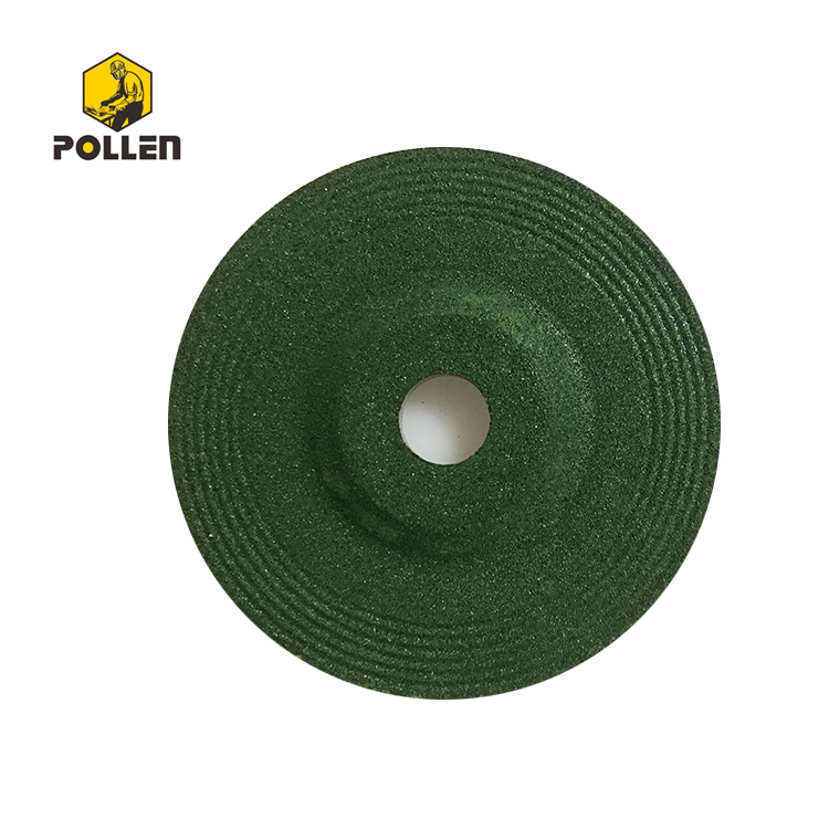 4" Angle Grinder Polishing Wheel, 1/4" Thickness, 5/8" Depressed Hole, Aluminum Oxide, A24